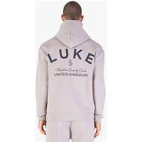 Luke 1977 Alton Back Print Hoodie - Grey
