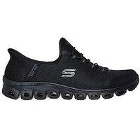 Skechers Glip-Step Pursuit Mesh Bungee Lace Slip-In Trainer - Black