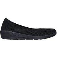 Skechers Arya Fancy You Trainer - Black Knit