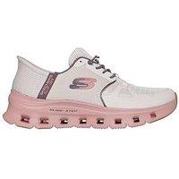 Skechers Glide-Step Pro Bungee Lace Slip-Ins Trainer - Taupe Mesh