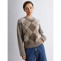 Albaray Argyll Jumper - Brown