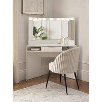 Very Home Jessie Matt Corner Dressing Table With Mirror - White