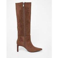 Quiz Brown Knee High Boots