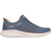 Skechers Bobs Squad Chaos Mesh Bungee Lace Dlip-Ins Trainer - Slate