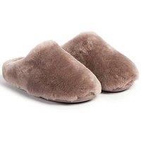 Just Sheepskin Ladies Louise Sheepskin Slipper - Coffee