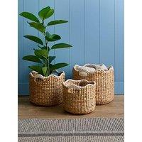 The Very Collection Set Of 3 Wavy Edge Round Baskets