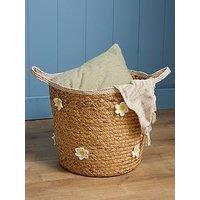 The Very Collection Daisy Embroidered Basket