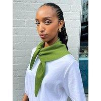 Albaray Square Scarf Green