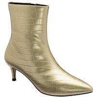 Ravel Currans Ankle Boots - Gold Croc