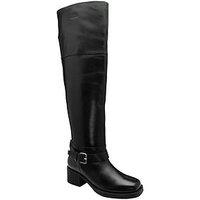Ravel Colwell Knee Boots - Black Leather