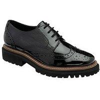 Ravel Walsh Brogue Shoes - Black Patent