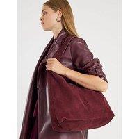 River Island Suede Slouch Bag - Red