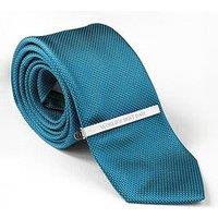 Treat Republic Personalised Rhodium Plated Tie Clip