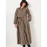 Fatface Ally Check Shirt Dress - Black