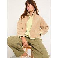 Fatface Nova Wave Fleece Jacket - Natural