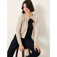 Fatface Jasmine Tie Front Cardigan - Ivory