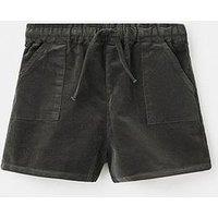 Mango Younger Girls Cord Shorts - Dark Green
