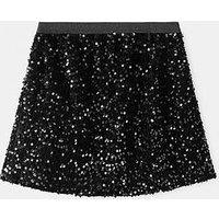 Mango Girls Sequin Skirt - Black