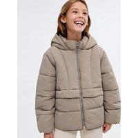 Mango Girls Padded Coat - Brown