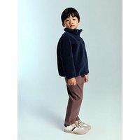 Mango Younger Boys Fleece Jacket - Navy