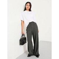 Fatface Presley Wide Leg Trouser - Grey