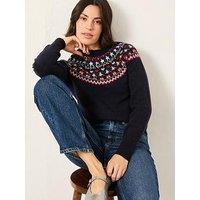 Fatface Noelle Jumper - Navy