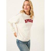 Fatface Apres Crew Sweatshirt - White