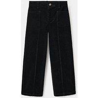 Mango Girls Cord Trousers - Black
