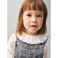 Mango Younger Girls Collar Detail Long Sleeve T-Shirt - Light Cream