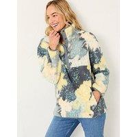 Fatface Zoe Pattern Fleece Pullover - Multi