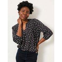 Fatface Enya Spot Tunic - Black