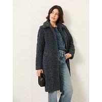 Fatface Bianca Teddy Coat - Grey