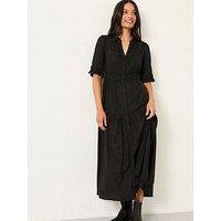Fatface Elsie Midi Dress - Black