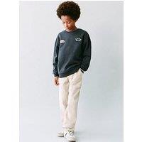 Mango Boys Sea Views Back Print Sweat - Navy