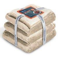 Silentnight Heat Genie Giant Blanket - Natural