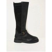 Fatface Long Riding Boot - Black