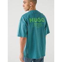Hugo Nalono Oversized Fit T-Shirt - Blue