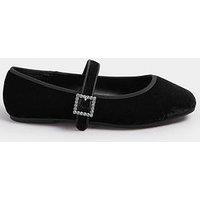 Yours Extra Wide Fit Buckle Mary Jane - Black