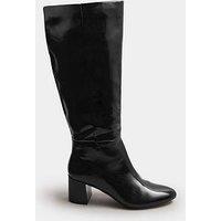 Long Tall Sally Knee High Block Heel Boot - Black