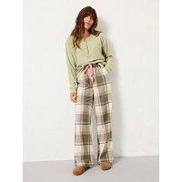 Fatface Lola Check Pants - Green