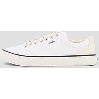 Hugo Blue B-Cross Tenn Canvas Trainers - White