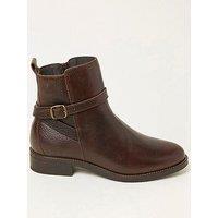 Fatface Avery Buckle Boot - Chocolate Brown