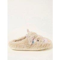 Fatface Hettie Highland Cow Slipper - Natural