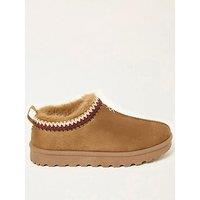 Fatface Lyra Mule Slipper - Tan Brown
