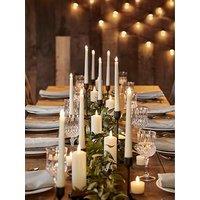 Lights4Fun 8 Truglow Ivory Led Taper Candles With Remote Control