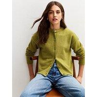 New Look Green Crew Neck Knit Cardigan