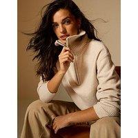 New Look Cream Collared Half Zip Jumper