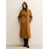 New Look Tan Double Breasted Coat