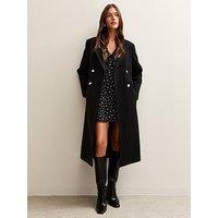 New Look Black Double Breasted Coat