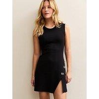 New Look Black Bow Detail Sleeveless Mini Dress
